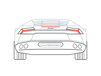 Lamborghini Huracán flat huracan huracán lamborghini outline