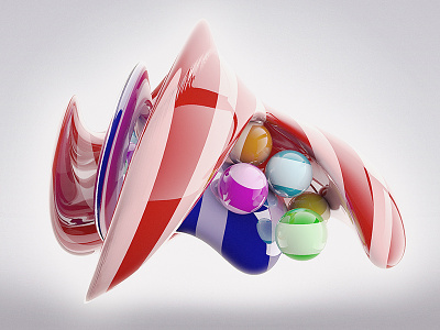 Candy 3d abstract candy cinema4d
