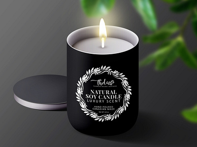 Soy Candle Product Label Design. branding candle label design dribbble label label packaging labeldesign package design packaging design wax