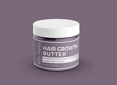 Hair Growth Butter Label Design. branding design dribbble label label packaging labeldesign logo logodesign package design packaging design short shorts