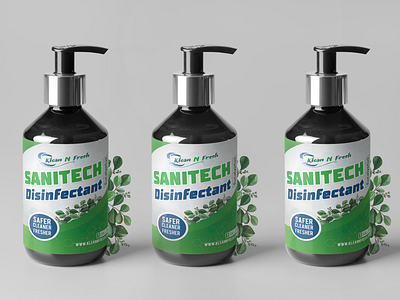 Eucalyptus hand sanitizer label design