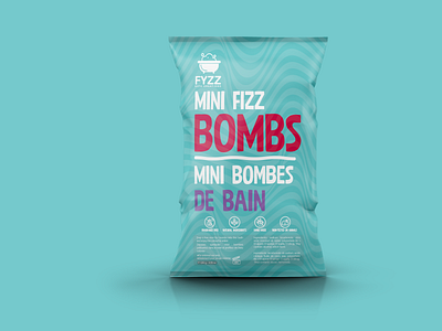 Mini Fizz Bombs Label and Packaging Design