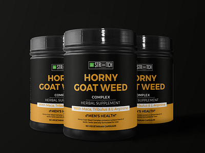 Horny Goat Weed Label and Packaging Design branding design illustration label label packaging labeldesign logo package design packaging design ui