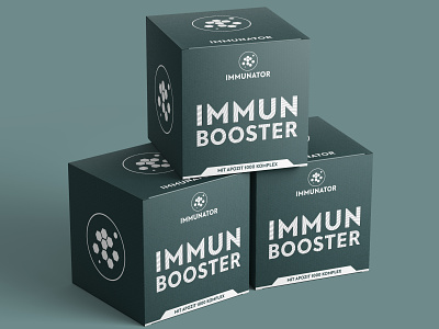 Immune booster box packaging design.