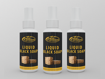 Liquid Black Soap Label Design beauty product branding cream design dribbble label label design label packaging labeldesign logo package design packaging design short shorts