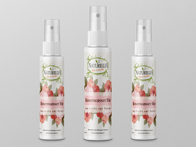 Rosenwasser label and mockup design. beauty product branding design dribbble label label packaging labeldesign logo package design packaging design short shorts