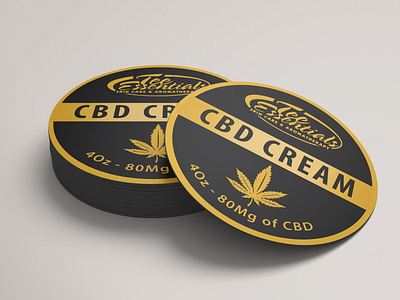 CBD Cream Lid Design box design branding cbd cbd oil content design cream dribbble graphic graphic design graphicdesign hemp hemp oil labeldesign package design packaging design