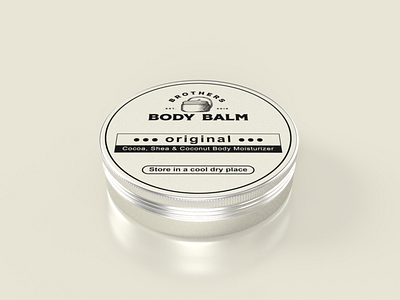 Body Balm Label Design