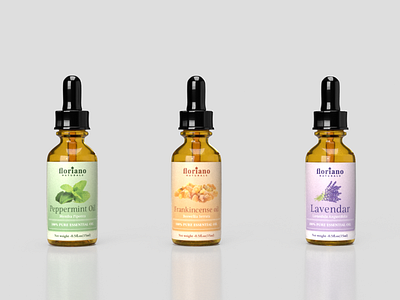 Essential Oils label Design.