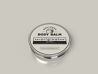 Body Balm Label Design.