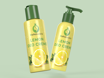 Lemon Deo Creme Label Design