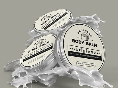 Body Balm Packaging design. 3d beauty product brand branding branding design cream design label label design label packaging labeldesign logo logodesign mockup package design packaging design