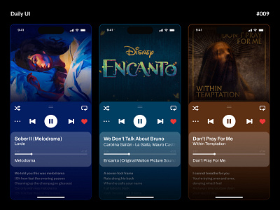 Music Player — Daily UI #009 app app design challenge daily daily ui daily ui 009 dailyui dailyui 009 dailyui009 mobile music music app music app ui music player musical musical app ui ux