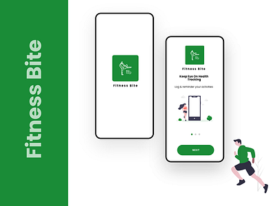 Fitness Bite adobexd android app development design flutter development illustration ios development