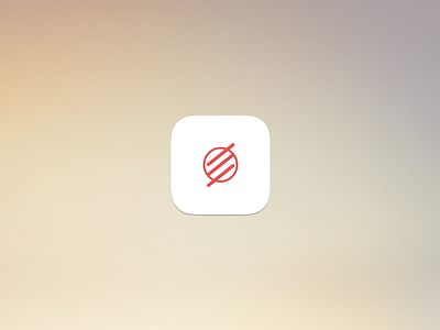 eSnag App Icon - White app icon red white