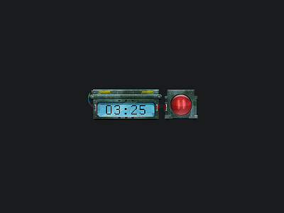 Timer clock design game hud military pause timer