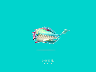 Space Monster Series - 01 fish moster space whale