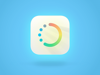 App Icon app blue gradient icon progress white