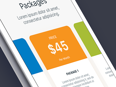 Packages amount package price pricing