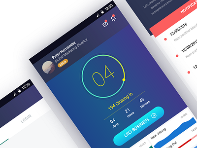 Leo Smart App app business dashboard design ui ux