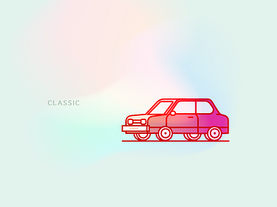 Classic car classic illustration