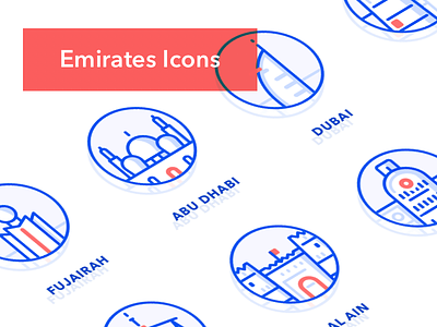 Emirates Icons abu dhabi ajman al ain city dubai fujairah icons ras al khaimah sharjah uae umm al quwain