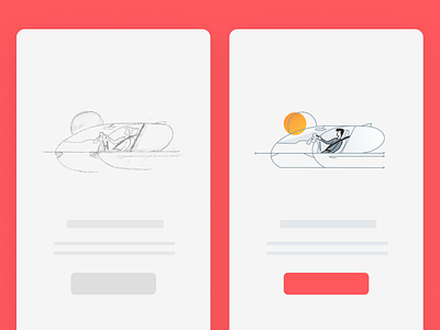 Empty State 1 booking app design empty screen empty state icon illustration product ride app