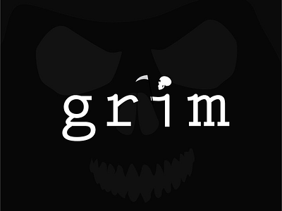 Grim logo typography