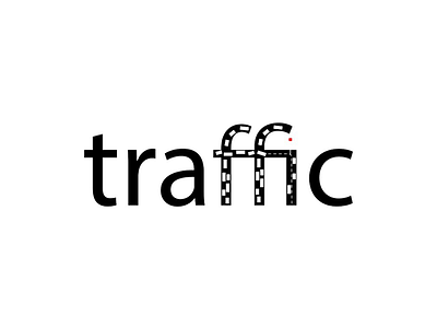 Traffic be like minimal traffic typography wordplay