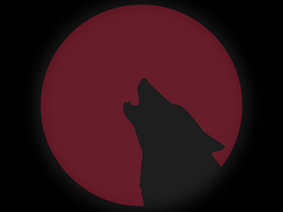 Wolf silhouette