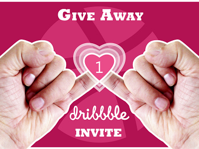 One Dribbble Invite dribbble giveaway invitation