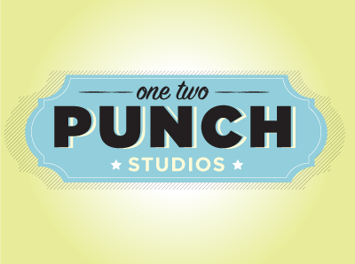 One Two Punch label logos punch studio