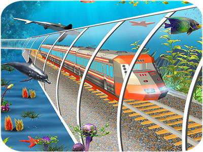 Underwater Train Simulator: Pro Train Driving android coralreefs destination divers driving environment fantastic game nature ocean passengers simulator speed swimming train travel underwater