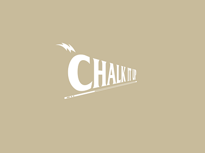 CHALK UP IT! icon illustration logo ui