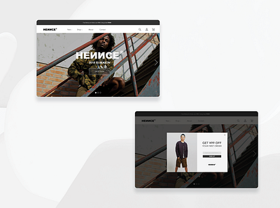 HENNCE WEBSITE DESIGN ui ux web design
