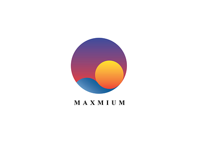 maxmium logo design illustration logo