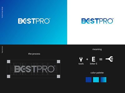 BestPro Logo Concept brand branding design flat graphic design icon identity logo minimal typography