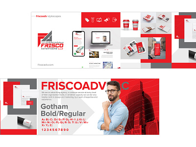 Frisco Advertising Stylescapes brand branding design flat graphic design icon identity logo minimal moodboard stylescape typography