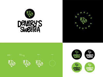 DENERY S SWEETEA LOGO DESIGN brand branding design flat graphic design icon identity logo logomarks logos milktea milktealogo minimal symbol icon typography