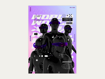 UNDERWORLD POSTER 4 2021 abstractr branding gradient graphic design posterdesign