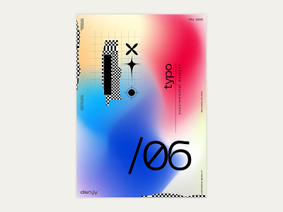 TYPO ABSTRACT POSTER 6 2021 abstract gradient posterdesign