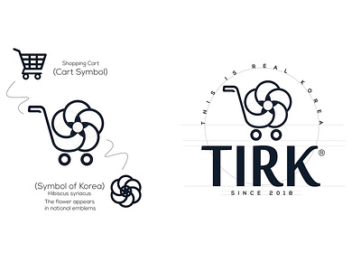 TIRK Logo Construction app art brand branding clean design flat graphic design icon identity illustrator logo minimal photoshop sketch type typography vector web