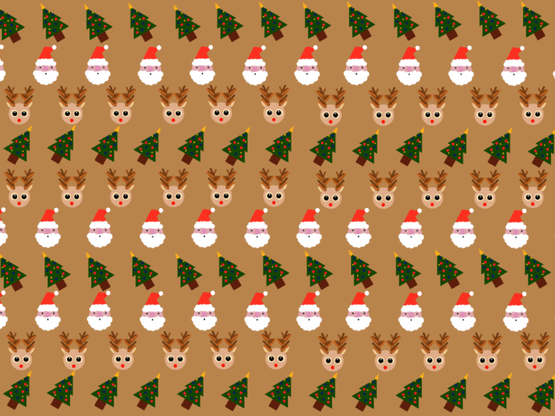 Christmas Pattern rudolf christmastree tree santaclaus santa reindeer christmas cute pattern children illustration procreate dribbble