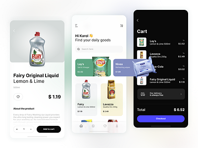 Shopping App by Karol Cichoń for intent | IoT Agency on Dribbble