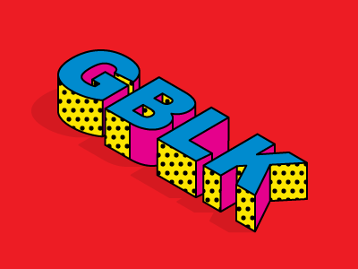 GBLK pop art vector