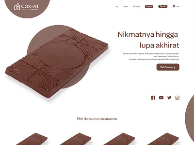 Cok - At chocolate ui ux web web design