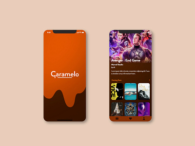 Caramello animation app movie ui ux web