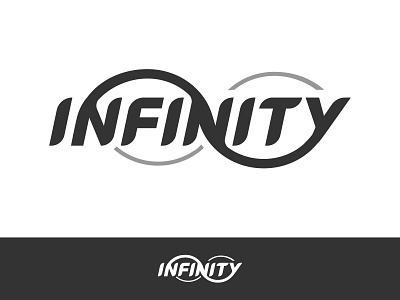 Infinity Brand Logo branding bw clean creative design flat icon illustration illustrator infinity logo minimal symbol typography vector