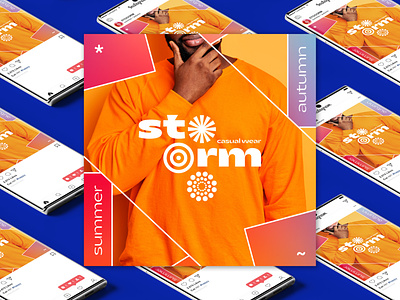 Stooorm (casual wear) branding casual design logo storm wear