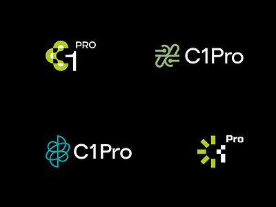 C1Pro (alternative) bio branding gas green logo methane natural product tech
